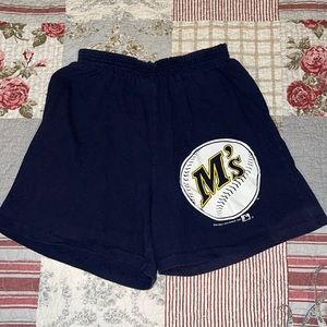 Vintage 1990 Seattle Mariners Saturdays Hero shorts 28” - 32” waist